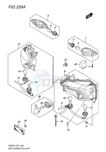 AN650 BURGMAN EU drawing REAR COMBINATION LAMP