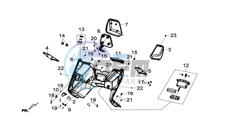 COWLING INNER FR PLATE