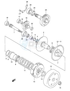 AY50 (P19) katana drawing TRANSMISSION (2) (MODEL AY50 K3 K4)