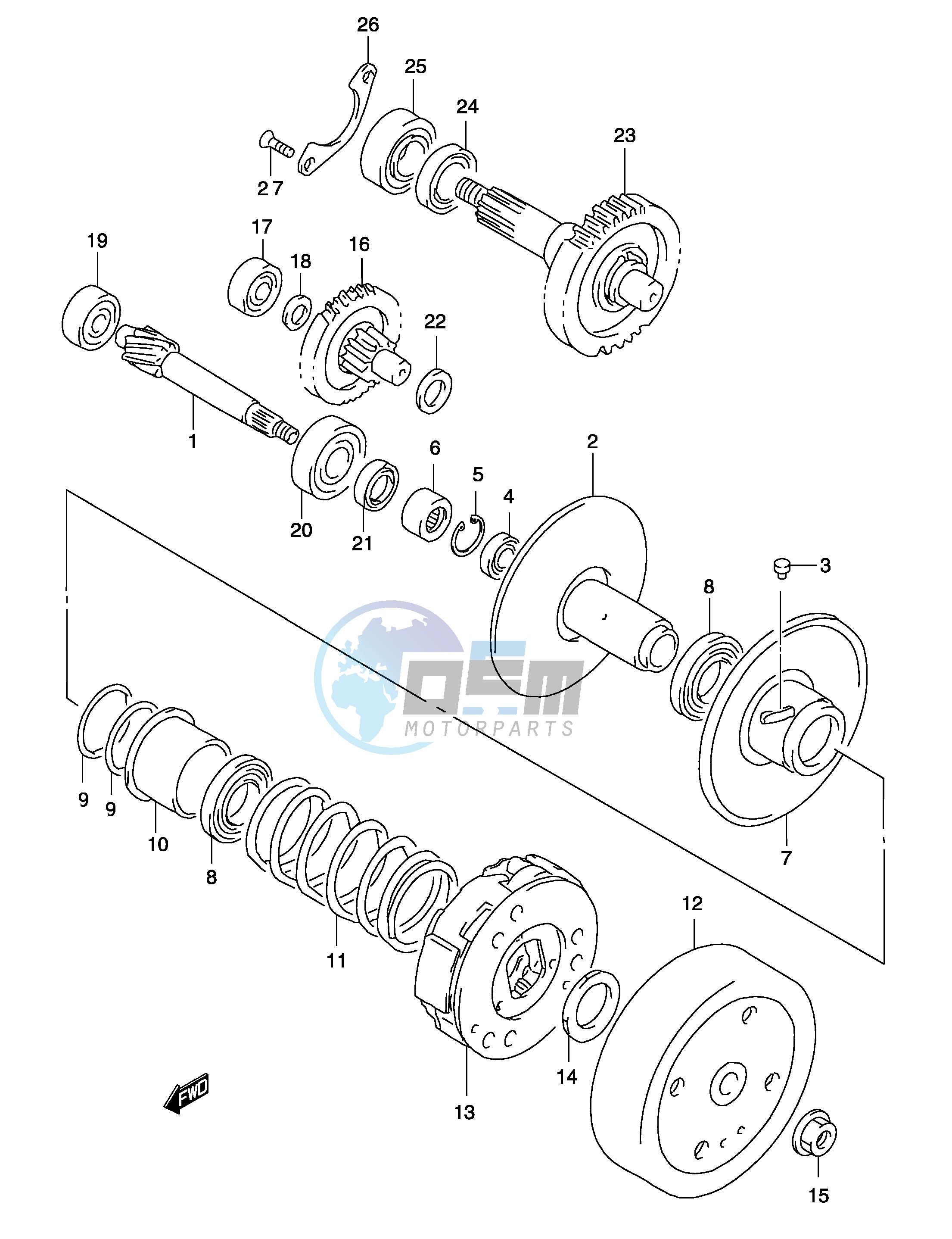 TRANSMISSION (2) (MODEL AY50 K3 K4)