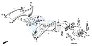 TRX250TEC drawing BODY COVER