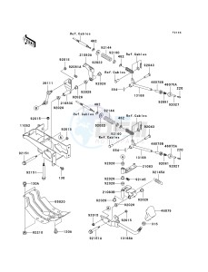 KAF 950 D [MULE 3010 DIESEL 4X4] (D8F) D8F drawing SHIFT LEVER-- S- -