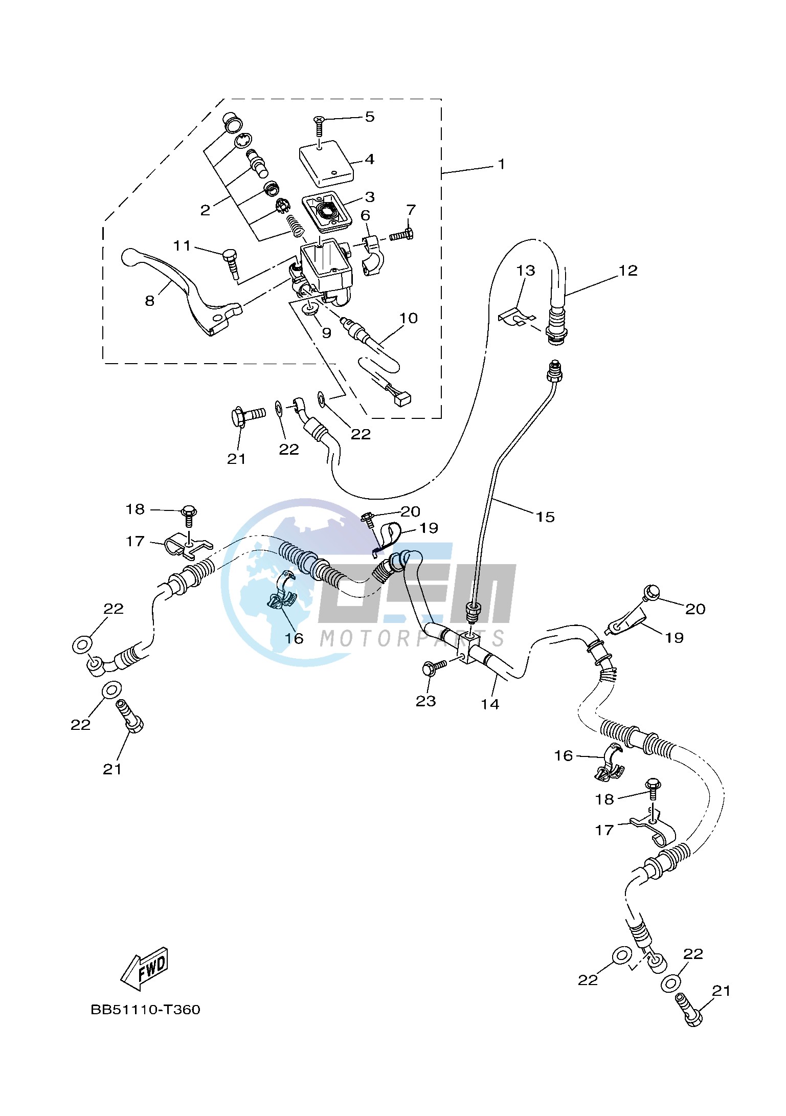 FRONT MASTER CYLINDER