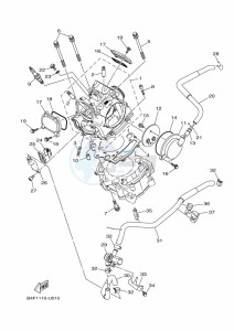 YFM700FWBD KODIAK 700 EPS (B5KN) drawing CYLINDER HEAD