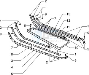 PX 150 E drawing Footboard