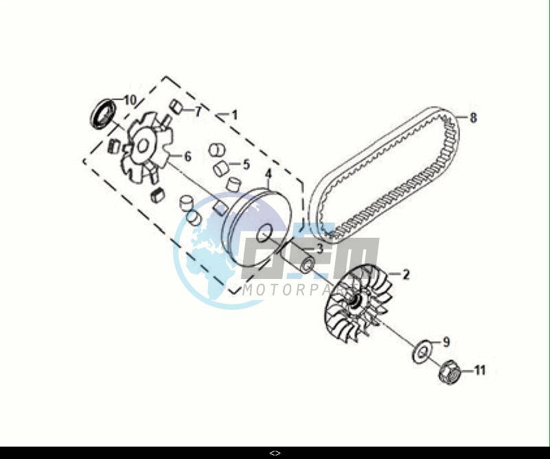 MOVABLE DRIVE FACE ASSY