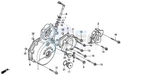 NX500 DOMINATOR drawing LEFT CRANKCASE COVER