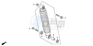 TRX350FM FOURTRAX 350 4X4 drawing REAR CUSHION