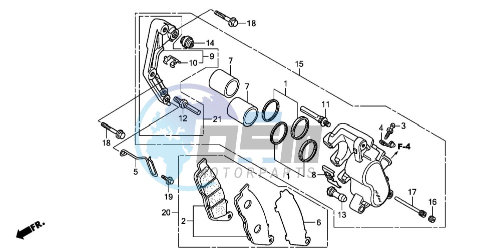 FRONT BRAKE CALIPER