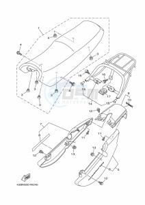 YBR125EGS (43BK) drawing SEAT