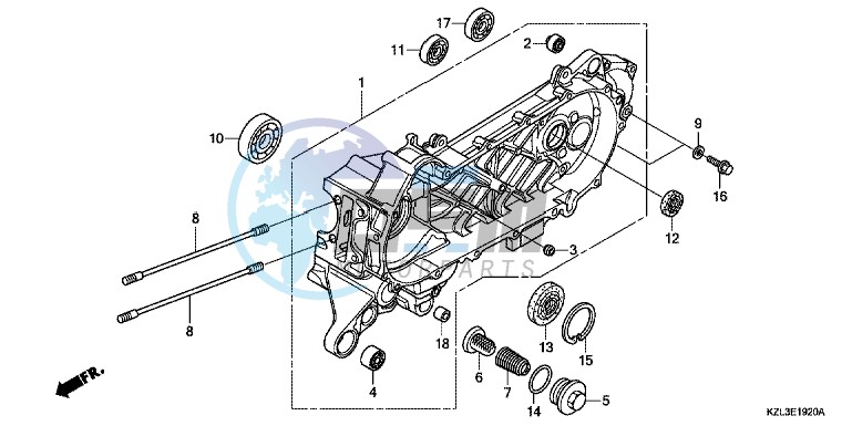 LEFT CRANKCASE