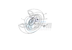 YP R X-MAX 250 drawing REAR WHEEL