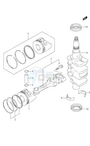 DF 9.9 drawing Crankshaft