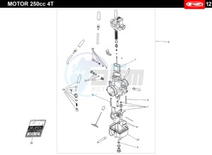 TANGO-250-GREY drawing CARBURETTOR