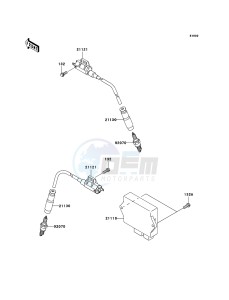 KFX700 KSV700-A2 EU drawing Ignition System