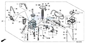 VFR800FH 2ED - (2ED) drawing THROTTLE BODY (COMPONENT PARTS)