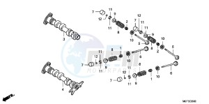 FJS600AB SilverWing ED drawing CAMSHAFT/ VALVE