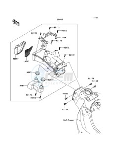 NINJA_ZX-6R ZX600P7F FR GB XX (EU ME A(FRICA) drawing Air Duct