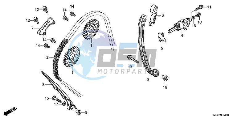 CAM CHAIN/ TENSIONER