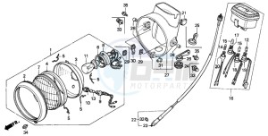 CT110 drawing HEADLIGHT/METER (2)