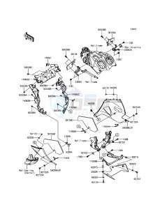 ZZR1400 ABS ZX1400JGF GB XX (EU ME A(FRICA) drawing Cowling Lowers