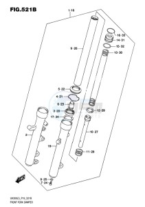 UH200 BURGMAN EU drawing FRONT FORK DAMPER