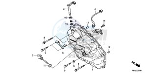 NC750SAE NC750SA ED drawing RIGHT CRANKCASE COVER (NC750S/ SA)