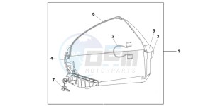 XL700VB drawing NEW 45L TOPBOX SHASTA WHITE