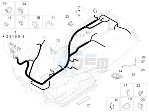 GTS 300 ie ABS (APAC) drawing Main cable harness