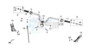 JOYMAX 125I ABS drawing HANDLEBAR / BRAKE LEVERS CPL  L/R