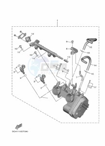 YXE850EN YX85EPAM (BANG) drawing THROTTLE BODY ASSY 1