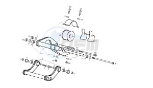 GP1 LOW SEAT - 125 CC VTHPS1B1A EU3 drawing BRACKET ENGINE MOUNT