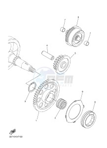 WR250X (32DP) drawing STARTER CLUTCH