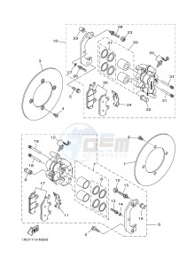 YXM700ES YXM700PSE VIKING EPS SPECIAL EDITION (1XP7) drawing FRONT BRAKE CALIPER