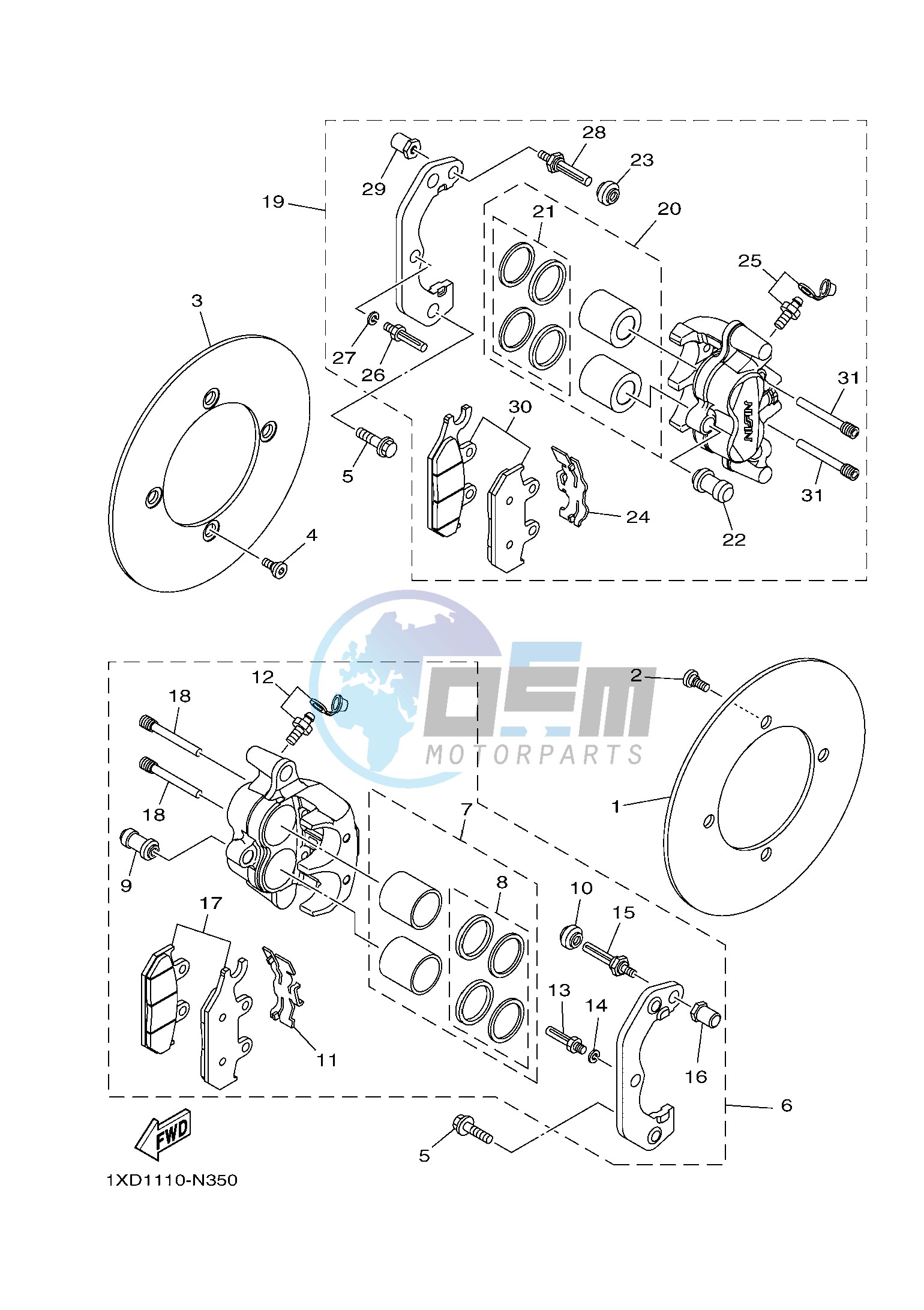 FRONT BRAKE CALIPER