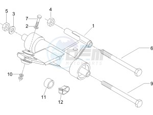 LX 125 4T ie E3 drawing Swinging arm