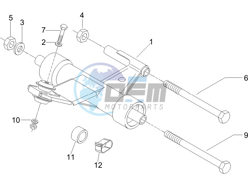 Swinging arm