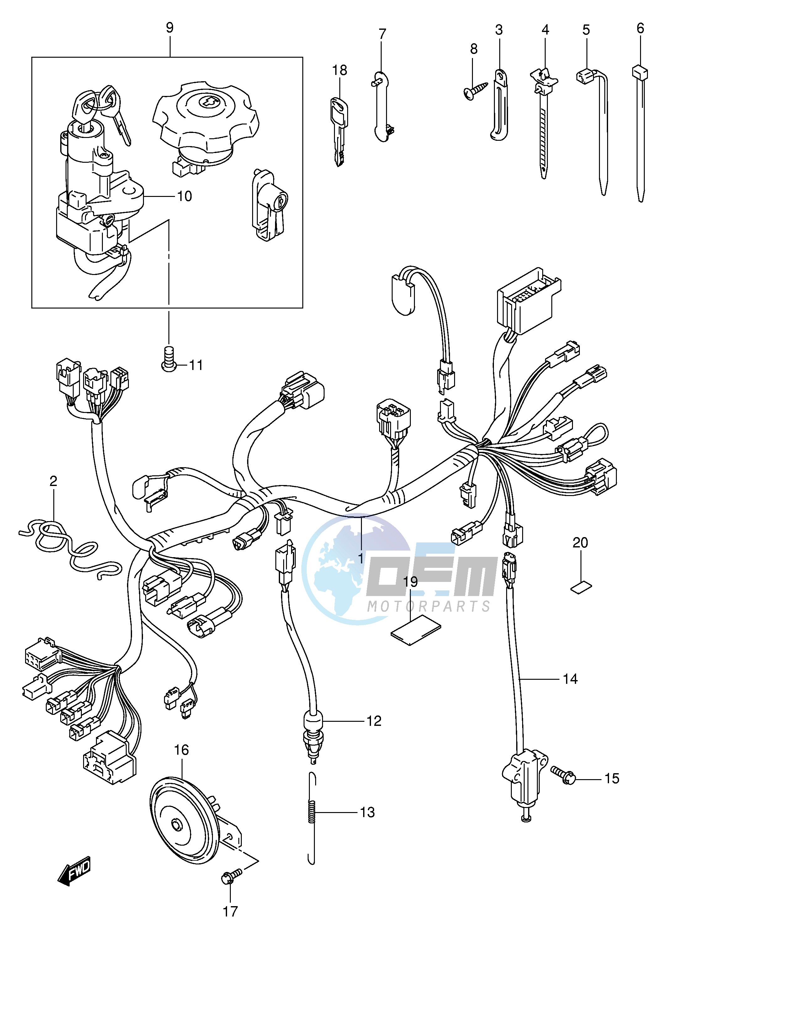 WIRING HARNESS (MODEL K3 K4 K5 K6)