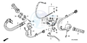 CBR1000RR9 BR / MME - (BR / MME) drawing HANDLE LEVER/SWITCH/CABLE