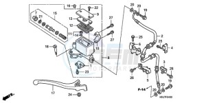 FES1509 Europe Direct - (ED) drawing FR. BRAKE MASTER CYLINDER (FES125)(FES150)