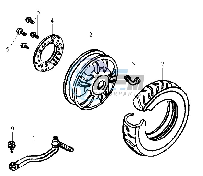 REAR WHEEL / REAR FORK