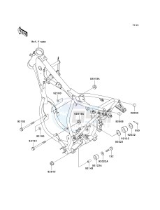 KX 65 A (A6) A6 drawing ENGINE MOUNT