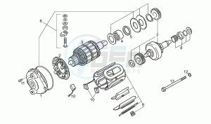 AF1 Futura 125 drawing Starter motor