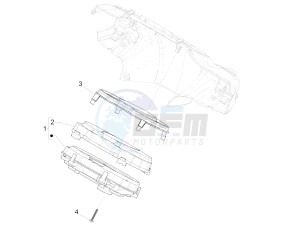 MEDLEY 150 4T IE ABS E4-2016-2018 (EMEA) drawing Meter combination - Cruscotto