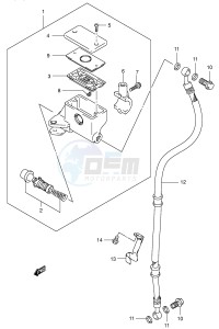 VL800 (E2) VOLUSIA drawing FRONT MASTER CYLINDER