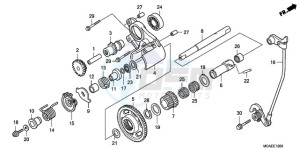 GL18009 BR / AB - (BR / AB) drawing REVERSE GEAR