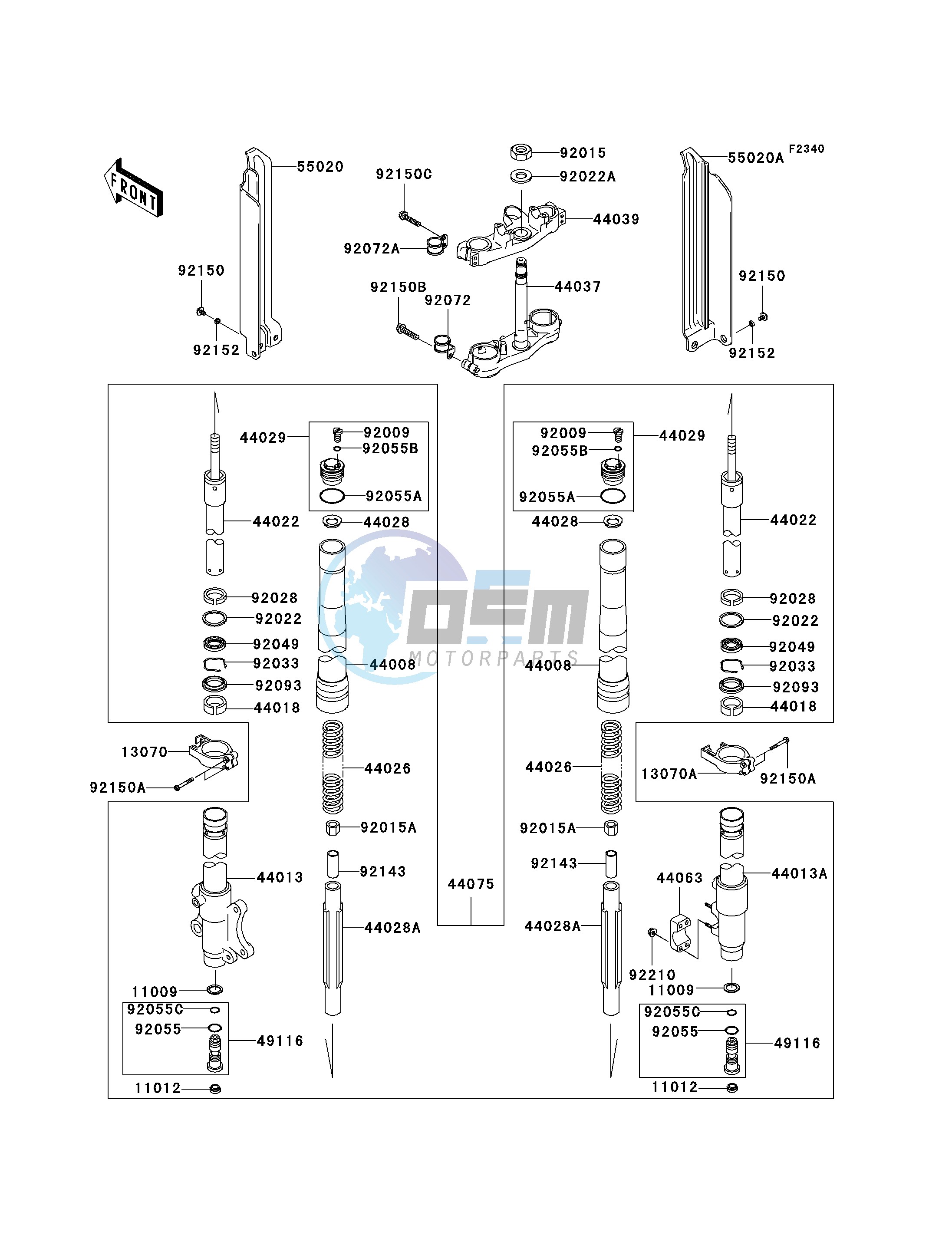 FRONT FORK -- H6F- -