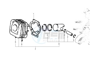 ICE 50 drawing Cylinder - Piston