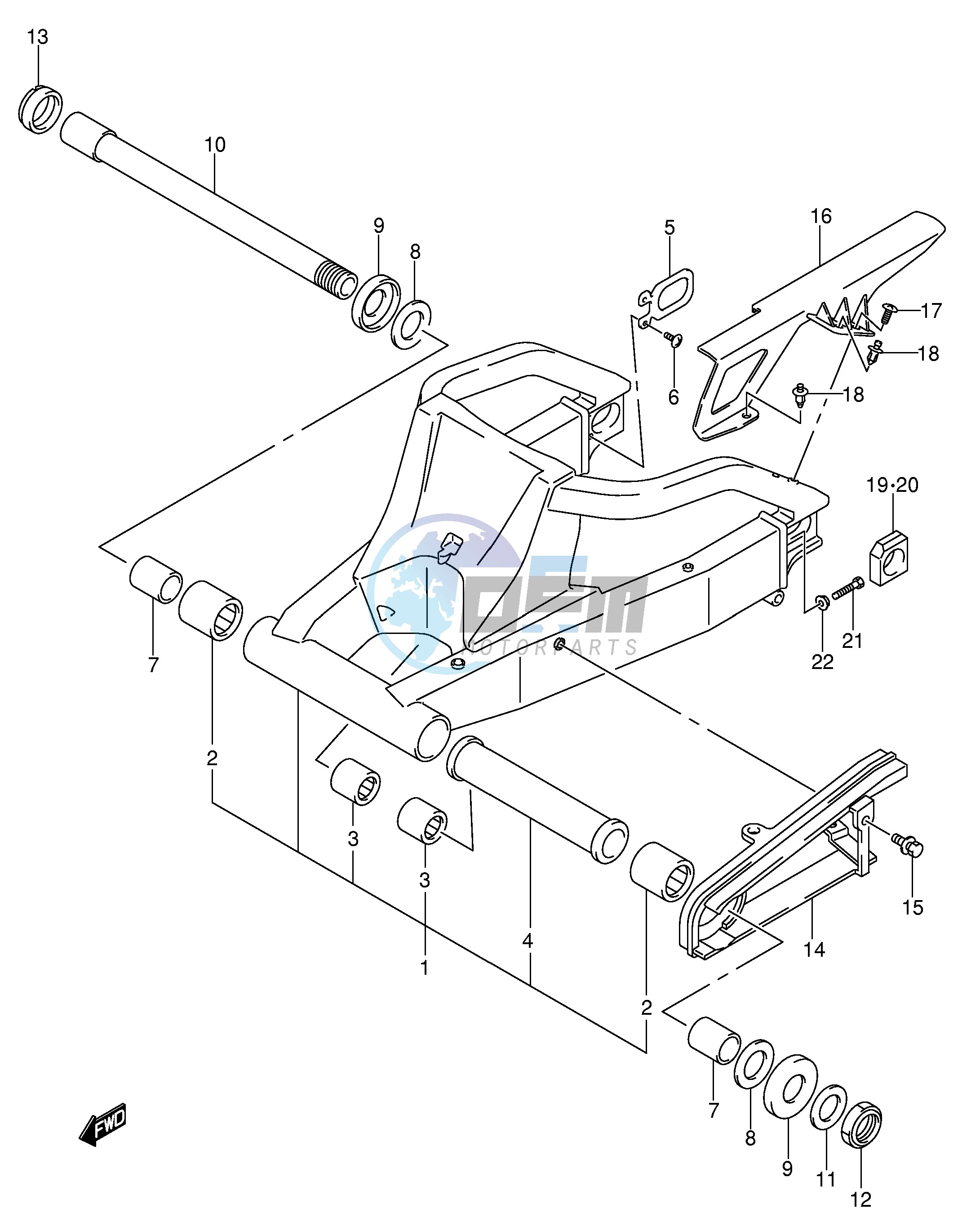 REAR SWINGING ARM