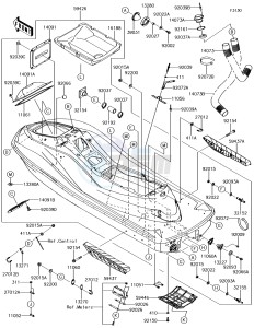 JET SKI ULTRA 310LX JT1500MJF EU drawing Hull